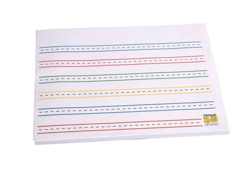 Abilitations - 31473 4-Color Raised ColorCue Paper, Pack of 50